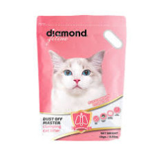 Diamond Feline Dust Off Master Clumping Cat Litter 無塵香水砂 4kg X4